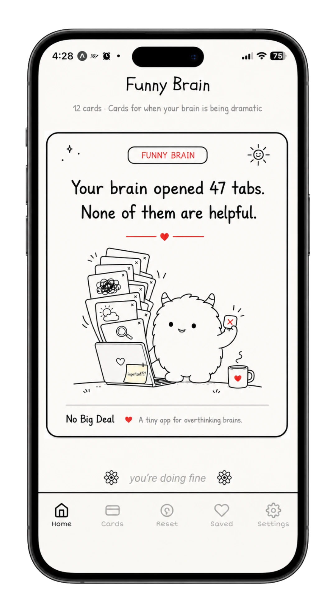 Funny Brain cards — third screen