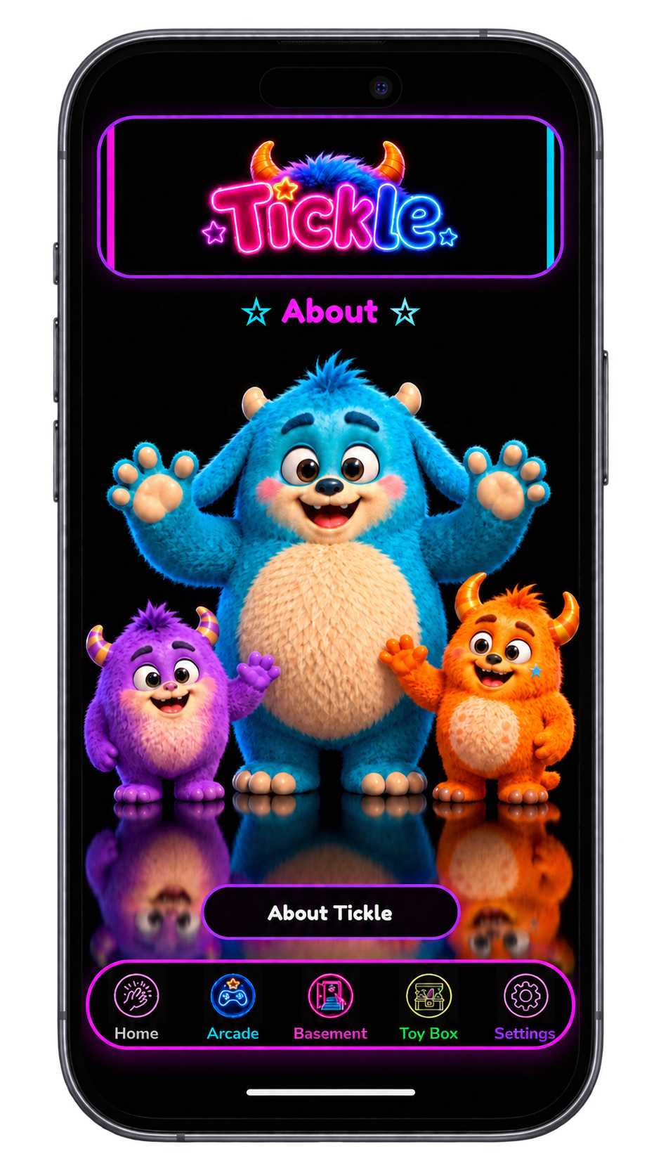 About Tickle screen
