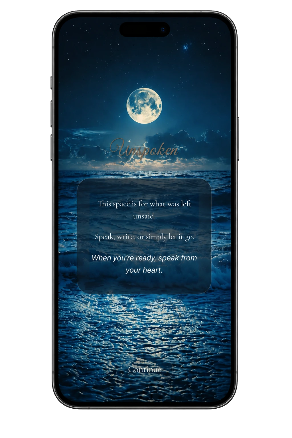Unspoken — Write